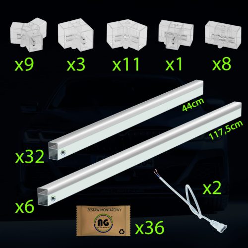 Berge Hexagon LED mennyezeti lámpa 310W teljesítménnyel, IP44 védettséggel és egyedi hatszögletű designnal, hideg fehér fénnyel.