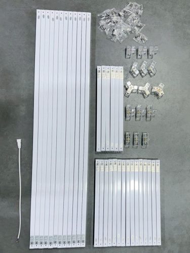 Berge Hexagon LED mennyezeti lámpa 310W teljesítménnyel, IP44 védettséggel és egyedi hatszögletű designnal, hideg fehér fénnyel.