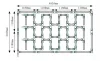 Berge Hexagon LED mennyezeti lámpa 520W teljesítménnyel, IP44 védettséggel és egyedi hatszögletű designnal, hideg fehér fénnyel.