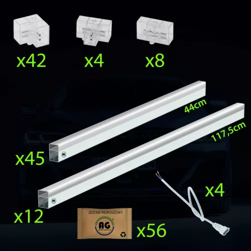 Berge Hexagon LED mennyezeti lámpa 520W teljesítménnyel, IP44 védettséggel és egyedi hatszögletű designnal, hideg fehér fénnyel.