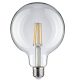 Nagy fényerejű, 12W-os G125 filament LED gömb izzó, meleg fehér fénnyel