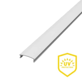 2 méteres univerzális UV-álló opál (tejfehér) LED profil fedél alumínium profilban