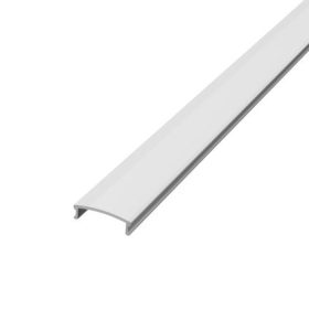 2 méteres univerzális opál (tejfehér) LED profil fedél egy alumínium profilba pattintva