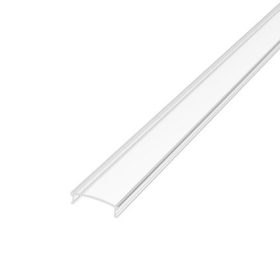 2 méteres univerzális átlátszó LED profil fedél egy alumínium profilba pattintva.