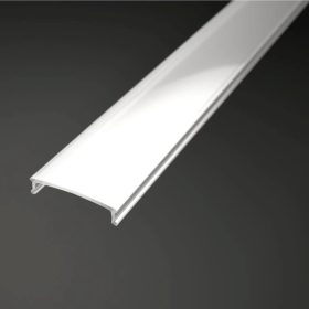 2 méteres opál (tejfehér) LED profil fedél alumínium profilhoz
