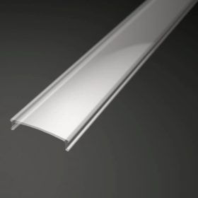 2 méteres átlátszó (víztiszta) LED profil fedél alumínium profilhoz, Type 2