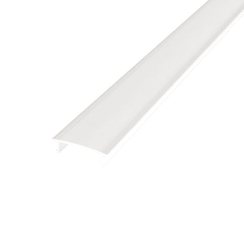 2 méteres univerzális Type 3 opál (tejfehér) LED profil fedél egy alumínium profilba pattintva