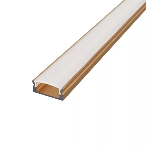 Bronz színű SURFACE 1 felületre szerelhető alumínium LED profil