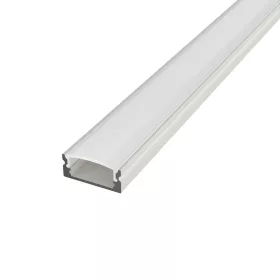   U alakú LED profil fehér színű, opál fedővel, eloxált, 2 méter