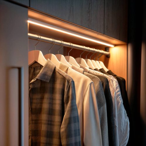 U alakú LED profil fehér színű, opál fedővel, eloxált, 2 méter