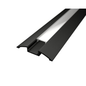 Eloxált ezüst, LED világítással ellátott alumínium padlóváltó / burkolatváltó profil