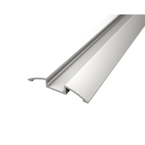 Eloxált ezüst, LED világítással ellátott alumínium padlóváltó / burkolatváltó profil