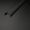 Fekete Félköríves LED Profil Fedél (2m, ALP110) – Egyedi Dizájn és Rejtett Fényeffekt