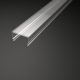 Átlátszó LED Profil Fedél ALP110 LED Profilhoz (2m) – Maximális Fényerőért
