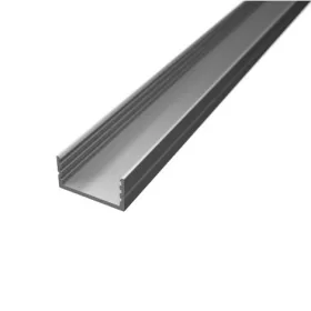 2 méteres felületre szerelhető alumínium LED profil 8-10 mm széles LED szalagokhoz, hőelvezetésre és esztétikus beépítésre.