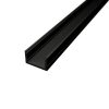 2 méteres felületre szerelhető fekete alumínium LED profil 8-10 mm széles LED szalagokhoz, hőelvezetésre és esztétikus beépítésre.