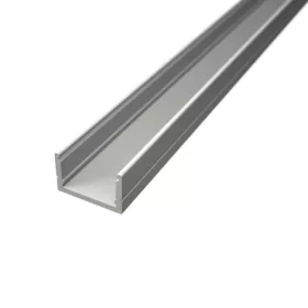 2 méteres felületre szerelhető fehér alumínium LED profil 8-10 mm széles LED szalagokhoz, hőelvezetésre és esztétikus beépítésre.