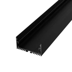 Surface Maxi 2 méteres fekete alumínium LED profil felületi, függesztett és süllyesztett szereléshez