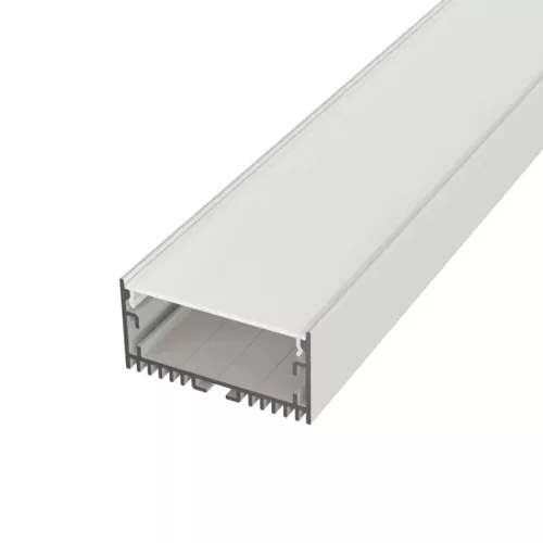 Surface Maxi 2 méteres fehér alumínium LED profil felületi, függesztett és süllyesztett szereléshez