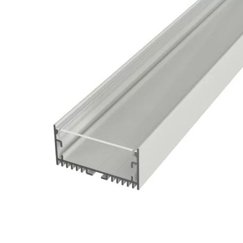 Surface Maxi 2 méteres fehér alumínium LED profil felületi, függesztett és süllyesztett szereléshez