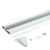 Padlószegély LED profil opál fedővel, eloxált alumínium 2 méter 80x18mm
