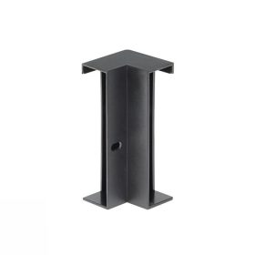 Sarokelem padlószegély LED profilhoz fekete színben