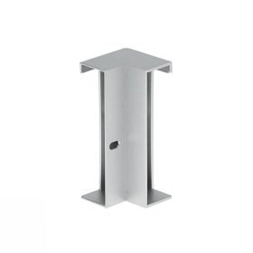 Sarokelem padlószegély LED profilhoz ezüst színben