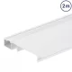 LED szegélyléc profil fehér, opál fedővel, eloxált alumínium 2 méter 77,4x12mm