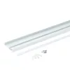 LED szegélyléc profil fehér, opál fedővel, eloxált alumínium 2 méter 77,4x12mm