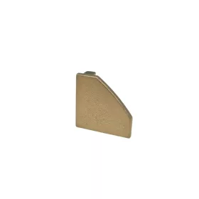Pezsgő színű műanyag végzáró kupak sarok alumínium LED profilhoz
