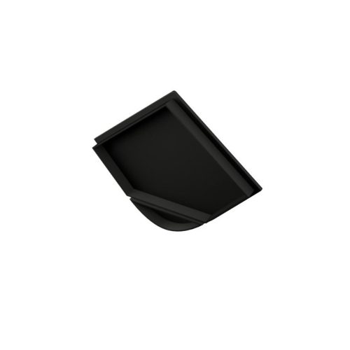 Végzáró ALP205B nagy méretű fekete sarok alumínium LED profilhoz