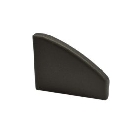 Bal Oldali Végzáró ALP206B sarok LED profilhoz - Fekete