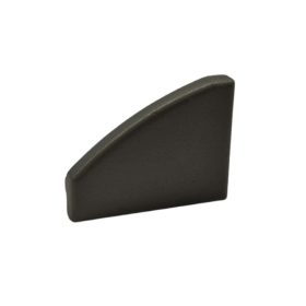 Jobb Oldali Végzáró ALP206B sarok LED profilhoz - Fekete