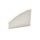 Jobb Oldali Végzáró ALP206W sarok LED profilhoz - Fehér