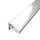 2 méteres fehér alumínium sarok LED profil állítható 30 vagy 60 fokos világítási szöggel, opál fedővel