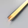Beépíthető alumínium LED profil LED szalaghoz fekete, fekete burával 2m