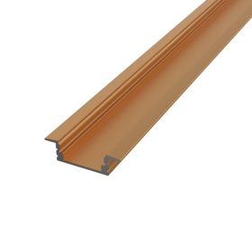 Prémium bronz színű süllyeszthető alumínium LED profil bútorokba és fába