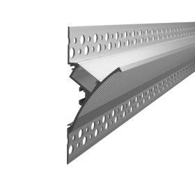 Falra csavarozható és glettelhető alumínium LED profil 2 méteres hosszban, mennyezetvilágításhoz