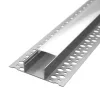 Eloxált ezüst alumínium LED profil kifejezetten hidegburkolathoz és csempékhez opál burával, 17x13mm