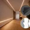 Keret nélküli süllyesztett LED világítás falba és mennyezetbe építve, fekete színű