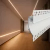 Keret nélküli süllyesztett LED világítás falba és mennyezetbe építve, fehér színű