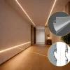 Keret nélküli süllyesztett LED világítás falba és mennyezetbe építve, ezüst színű