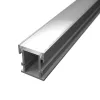 Burkolatváltó LED profil lépésálló opál fedővel, eloxált alumínium (21.8x25.8mm)