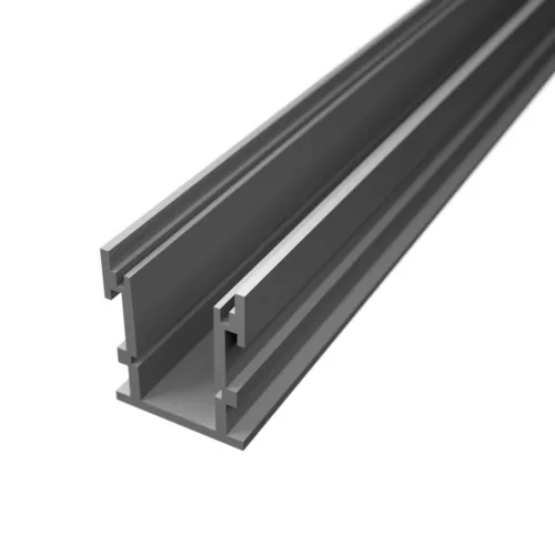 Burkolatváltó LED profil lépésálló opál fedővel, eloxált alumínium (21.8x25.8mm)