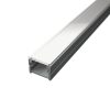 Burkolatváltó LED profil lépésálló opál fedővel, eloxált alumínium (16x12.7mm) F6