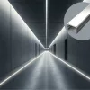 Burkolatváltó LED profil lépésálló opál fedővel, eloxált alumínium (16x12.7mm) F6