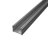 Burkolatváltó LED profil lépésálló opál fedővel, eloxált alumínium (16x12.7mm) F6