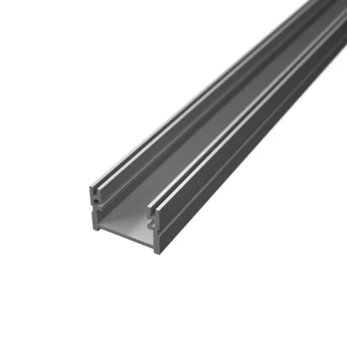 Burkolatváltó LED profil lépésálló opál fedővel, eloxált alumínium (16x12.7mm) F6