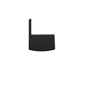 Fekete színű Jobbos végzáró elem Title Edge lépcső LED profilhoz