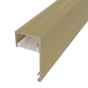 DECO LINE Karnistakaró LED Profil és Mennyezeti Rejtett Világítás, Pezsgő színű, Opál Fedővel (2 méter)